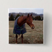 Blue Blue Zee Square Button (Voorkant)