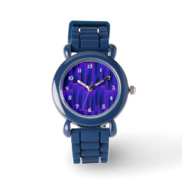 Blue Blueberry Fun Kinder Horloge