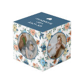 Blue Blush Floral Love Grandma Photo Collage Kubus (Achter hoekig)