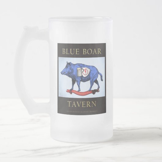 Blue Boar Tavern Frosted Mok (Links)