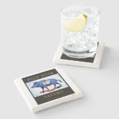 Blue Boar Tavern Marble Onderzetter (Zijkant)