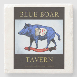 Blue Boar Tavern Marble Onderzetter