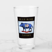 Blue Boar Tavern Pint Glass Glas (Voorkant)