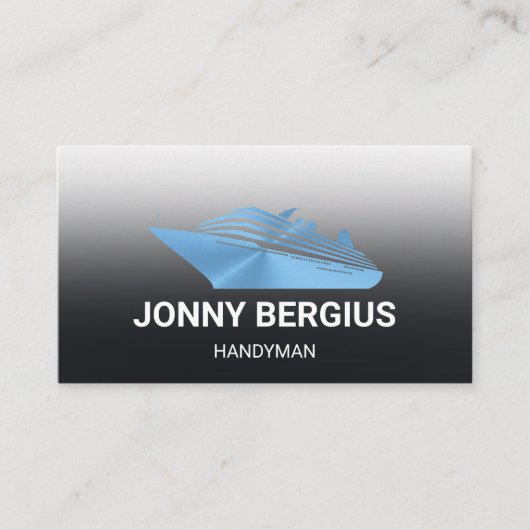 Blue Boat Handyman Visitekaartje (Voorkant)