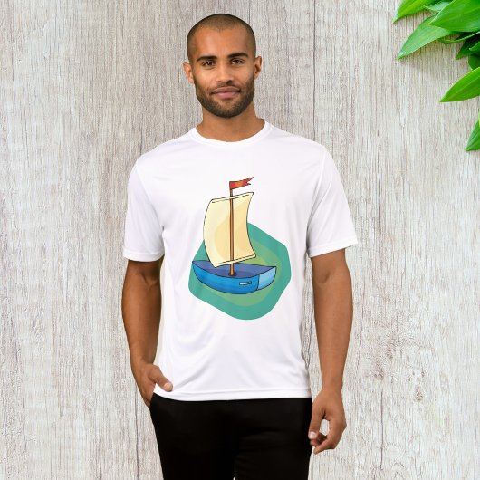 Blue Boat Mannen Actief T-shirt