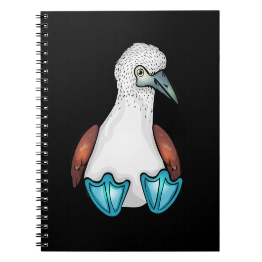 Blue Bobby Cute Bird Gift Sea Bird Footed Booby Notitieboek (Voorkant)