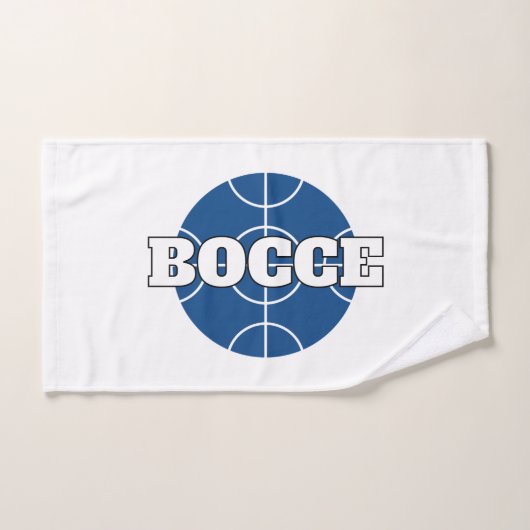 Blue Bocce Ball Logo handdoek op maat (Handdoek)