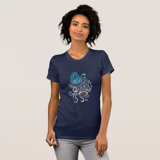 Blue Bodhisattva T-shirt (Voorkant volledig)