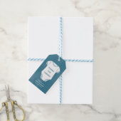 Blue Bodysuit Baby shower Favor Gift Labels Cadeaulabel (Met Touw)