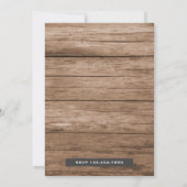 Blue Boerderij Tractor First Birthday Party Invita Kaart (Achterkant)