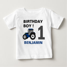 Blue Boerderij Tractor Kids Birthday Party