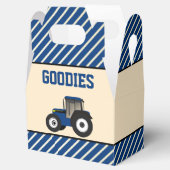 Blue Boerderij Tractor Kids Birthday Party Bedankdoosjes (Geopend)