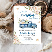 Blue Boerderij Truck Little Pumpkins Baby shower Kaart