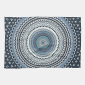 Blue Bohemian Mandala   Theedoek (Horizontaal)