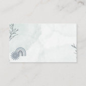 Blue Boho Baby shower Girl Boek Verzoek Informatiekaartje (Achterkant)