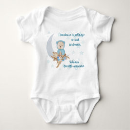 Blue Boho Beer Moon Baby Clothing Romper