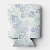 Blue Boho Blooming Flowers Floral Tie Dye Pattern Blikjeskoeler (Achterkant)