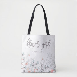 Blue Boho Botanische bruiloft | BLOEMENMEISJE Tote Bag