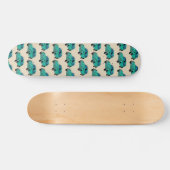 Blue Boho Car Persoonlijk Skateboard (Horizontaal)