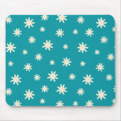 Blue Boho Daisy Muismat (Voorkant)