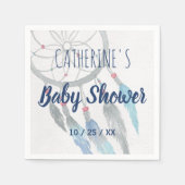 Blue Boho Dreamweaver Baby shower Servet (Voorkant)