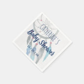 Blue Boho Dreamweaver Baby shower Servet (Hoek)
