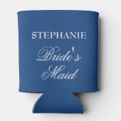 Blue Boho Feather Bachelorette Party Blikjeskoeler (Achterkant)