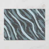 Blue Boho Feathers Gold Wild One Boy Baby shower Uitnodiging Briefkaart (Achterkant)