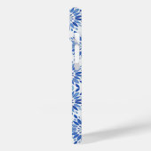 Blue Boho Floral Abstracte Patroonnaam Case-Mate iPhone Case (Achterkant / Links)