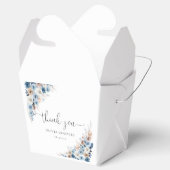 Blue Boho Floral Baby shower Favoriet Box Bedankdoosjes (Geopend)