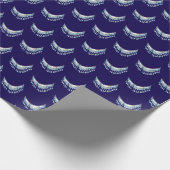 Blue Boho Fringe Cadeaupapier (Hoek)