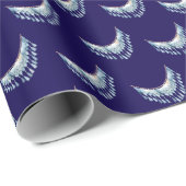 Blue Boho Fringe  Cadeaupapier (Rol Hoek)