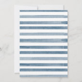 Blue Boho Kleding Jongen Baby shower Uitnodiging (Achterkant)