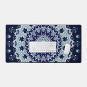 Blue Boho Mandala Bureaumat (Keyboard & Muis)