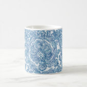 Blue Boho Paisley Pattern Koffiemok (Center)