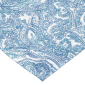 Blue Boho Paisley Pattern Korte Tafelloper (Hoek)