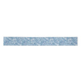Blue Boho Paisley Pattern Satijnen Lint (Voorkant)