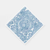 Blue Boho Paisley Pattern Servet (Hoek)
