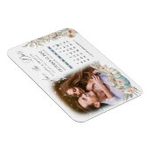 Blue Boho Pumpkins & Dried Floral Calendar & Photo Magneet (Rechterzijde)