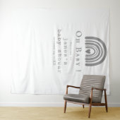 Blue Boho Rainbow Baby shower Achtergrond Wandkleed (In Situ (horizontaal))