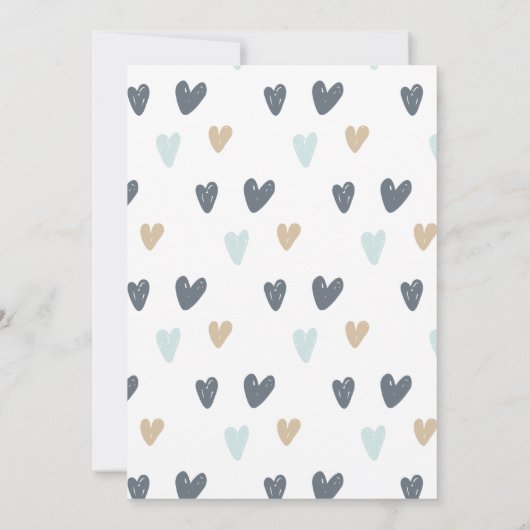 Blue Boho Regenboog 2e Verjaardagsfeest Kaart (Achterkant)