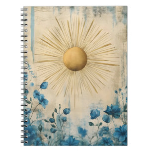 Blue Boho Sunshine" (of soms "Boho Sun Blue") Notitieboek