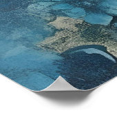 Blue Boho Sunshine" (of soms "Boho Sun Blue") Poster (Hoek)