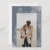 Blue Boho Waterverf Sla de datum op Save The Date (Voorkant)