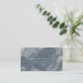 Blue Boho Waterverf Visitekaartje (Staand voorkant)