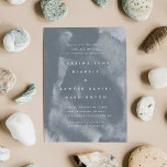 Blue Boho Waterverf Wedding Invitation Save The Date<br><div class="desc">Een boze waterverf was creëer een prachtige achtergrond voor deze moderne huwelijksuitnodiging. Blauwe boho-waterverf gekoppeld aan strakke,  minimale lettertypen. Pas uw details aan en laat dit prachtige ontwerp al het praten doen.</div>