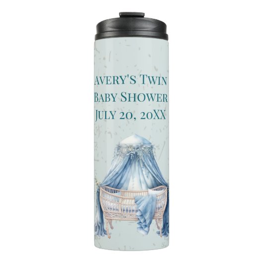 Blue Boho-Wieg Thermosbeker (Voorkant)