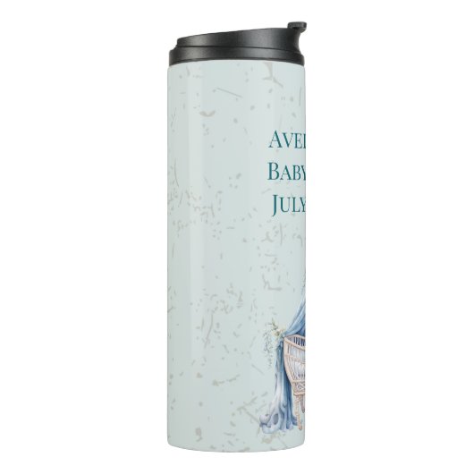 Blue Boho-Wieg Thermosbeker (Gedraaid links)