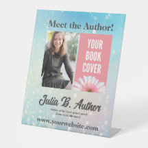 Blue Bokeh Auteur Boek Ondertekening of Boeklancer