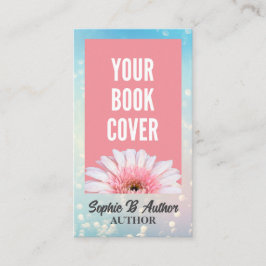 Blue Bokeh Auteur en Schrijver Boek Hoesje Visitekaartje